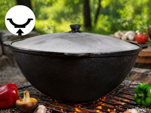 4.5 L Gusseisen Topf Uzbek _