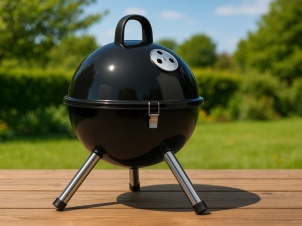 Kettle Holzkohlegrill Ball 31 cm, Black