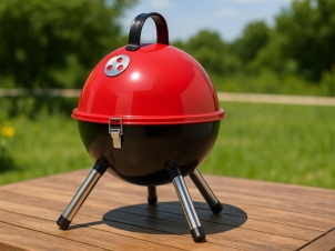 Kettle Holzkohlegrill Ball 31 cm, Red