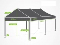 3x6 m AL-HEX45 seintega