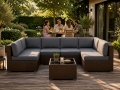 Lounge sofa 8-seater Lugano