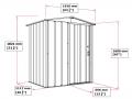 Metallist aiakuur 1,6x1,2 m