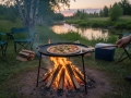 Cast Iron Pan with Legs Ø 36