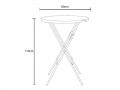 Stalas PURELINE Ø80x110