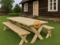 Puidust laud RETRO 177x75x70