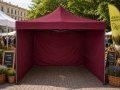 3x3 m koos külgedega, kirsipunane