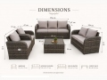 Lounge sofa 7-seater Wickville
