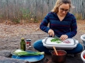 Складная разделочная доска, миска