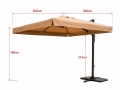 Skėtis 3.0x3.0 m