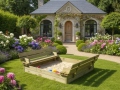 Sandbox with lid and seats