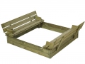 Sandbox with lid and seats