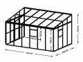 Klaaskasvuhoone LeanTo'290x434