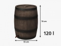 Vihmaveepaak ROTO 120 l