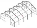 PVC angaar 9x12x6 m PVC900