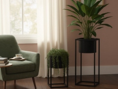 Metal flower pots MARLA 2 pcs