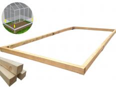 2x4 m Wooden foundations