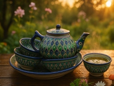 Ceramic tea set