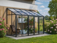Klaaskasvuhoone LeanTo'160x235