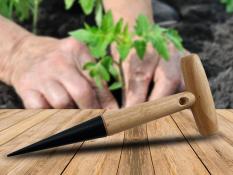Holzgriff zum Pflanzen