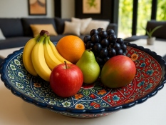 Ceramic fruit bowl 32 cm