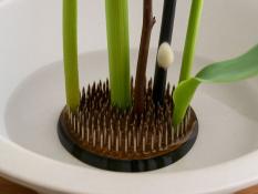 Kenzan, spiky frog Ikebana L