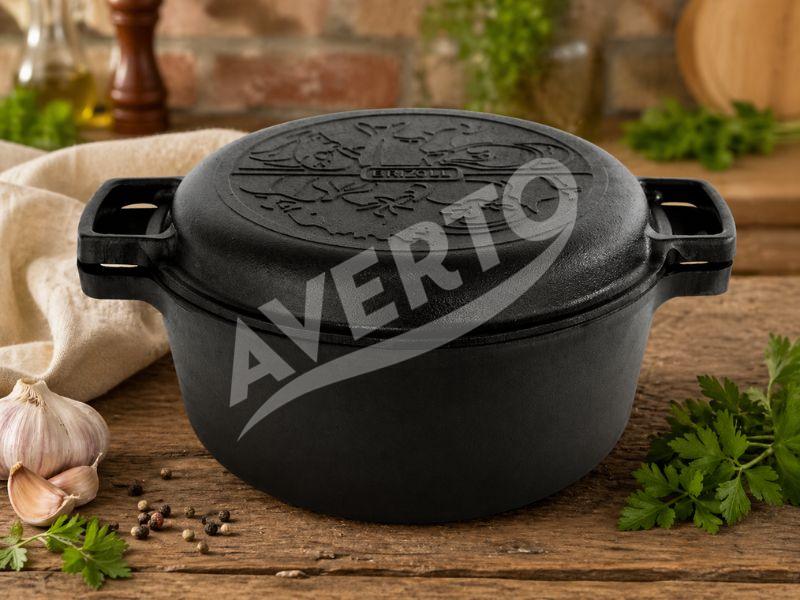 6 l malmpott Lid-Pan