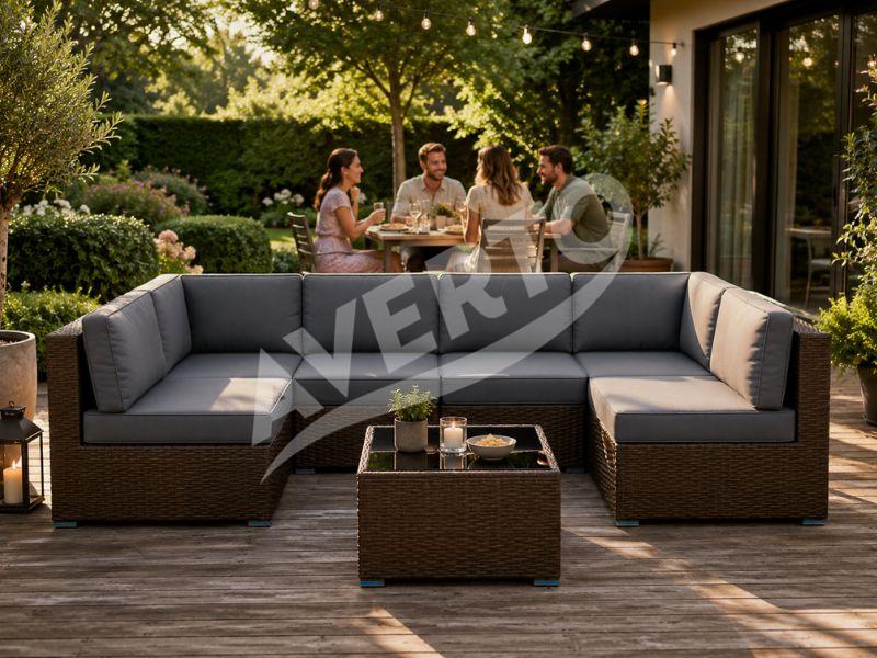 Lounge sofa 8-seater Lugano