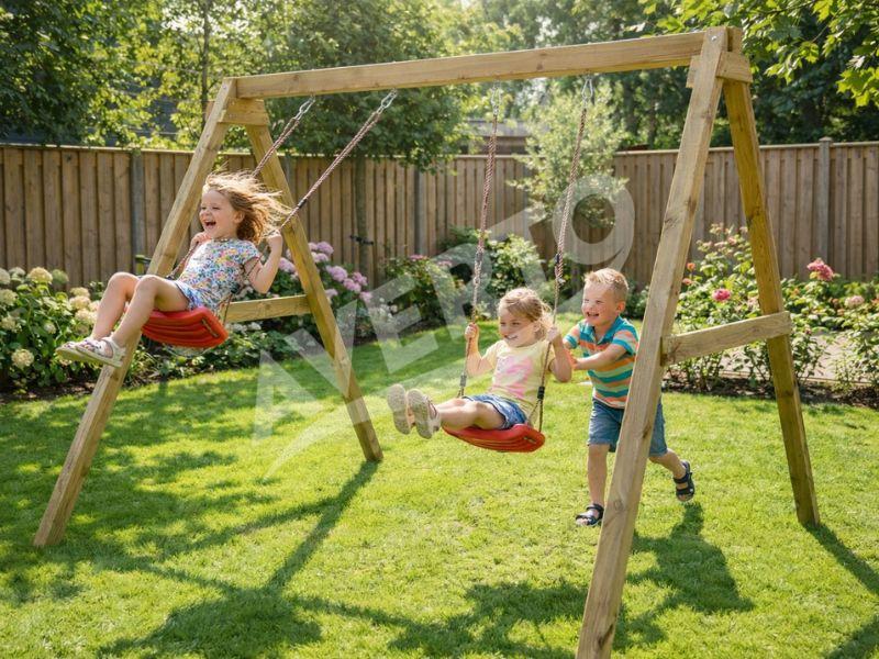 Puidust kiik Swing
