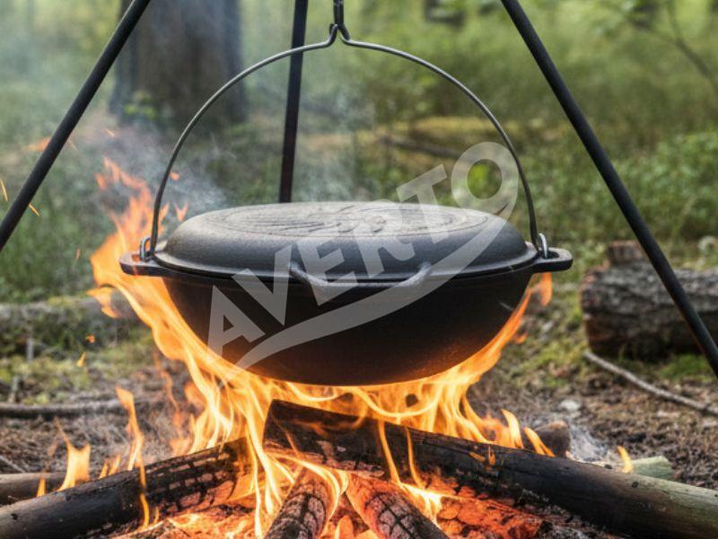 8 l ketaus puodas Lid-Pan