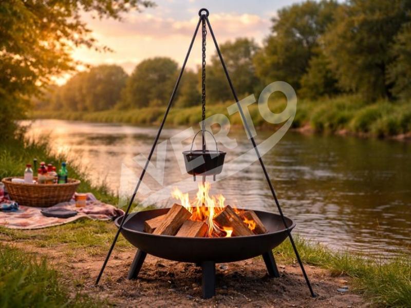 Kolmjalg lõkke kohale ketiga 118cm