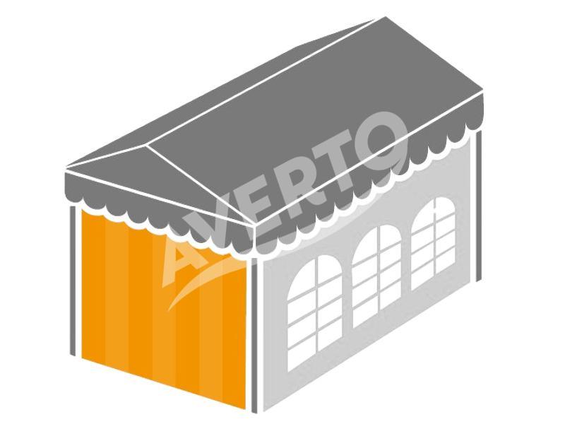 Otsasein peotelkidele laiusega 6 m PVC