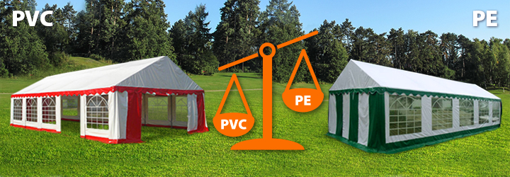 PE nojumes ir vieglākas par PVC nojumēm